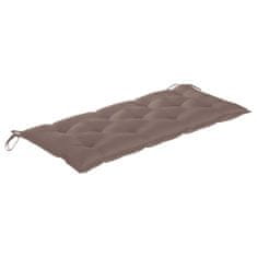 Vidaxl Blazina za gugalni stol taupe 120 cm blago