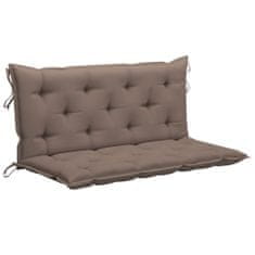 Vidaxl Blazina za gugalni stol taupe 120 cm blago