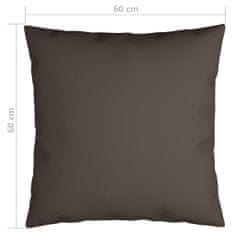 Vidaxl Okrasne blazine 4 kosi taupe 60x60 cm blago