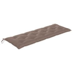 Vidaxl Blazina za gugalni stol taupe 150 cm blago