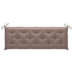 Vidaxl Blazina za gugalni stol taupe 150 cm blago