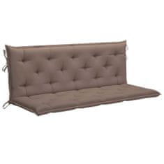 Vidaxl Blazina za gugalni stol taupe 150 cm blago