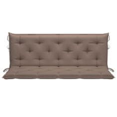 Vidaxl Blazina za gugalni stol taupe 150 cm blago