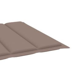 Vidaxl Blazina za ležalnik taupe 200x60x4 cm blago