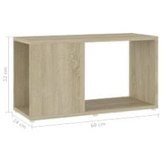 Vidaxl TV omarica sonoma hrast 60x24x32 cm iverna plošča