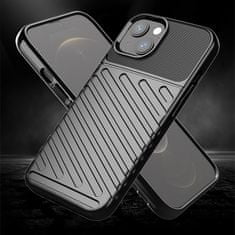 slomart tpu ovitek thunder case flexible tough rugged cover za iphone 13 črn