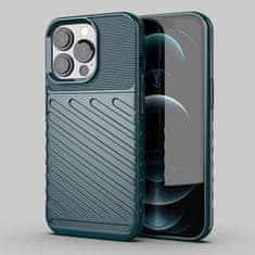 slomart tpu ovitek thunder case flexible tough rugged cover za iphone 13 pro zelen