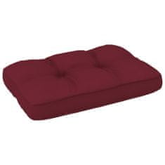 Vidaxl Blazina za kavč iz palet vinsko rdeča 60x40x12 cm
