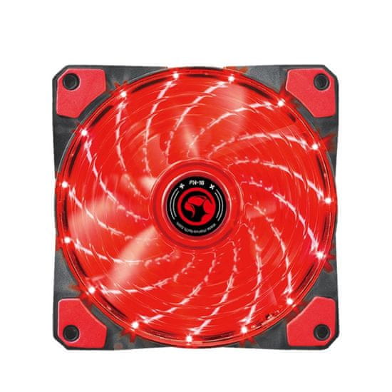 Marvo FN-10RD ventilator za PC, LED, rdeč