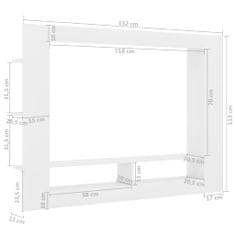 Vidaxl TV omarica bela 152x22x113 cm iverna plošča