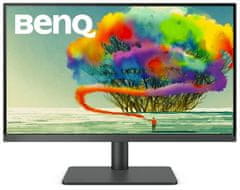 BENQ PD2705U monitor, 68,5 cm, 4K UHD, IPS, črn (9H.LKDLA.TPE)