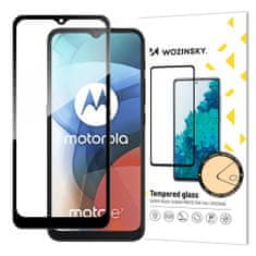 slomart wozinsky super tough polno lepilo kaljeno steklo za celoten zaslon z okvirjem prijazno ohišje motorola moto e7 black