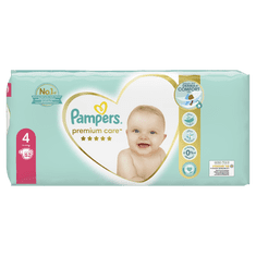 Pampers Pleničke Premium Care 4 Maxi (9-14 kg) 52 kosov