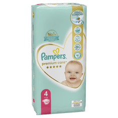 Pampers Pleničke Premium Care 4 Maxi (9-14 kg) 52 kosov