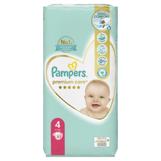 Pampers Pleničke Premium Care 4 Maxi (9-14 kg) 52 kosov