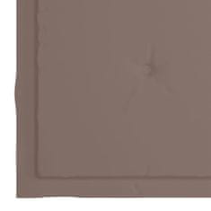 Vidaxl Blazine za vrtne stole 2 kosa taupe 40x40x4 cm blago