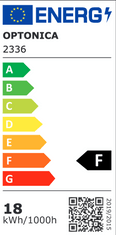 Optonica LED panel vgradni okrogel 18W 2700k 1350lm IP20 + napajalnik