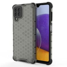 slomart honeycomb case armor ovitek s tpu bumperjem za samsung galaxy a22 4g črn