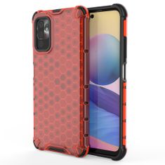 slomart honeycomb case armor cover with tpu bumper za xiaomi redmi note 10 5g / poco m3 pro rdeč