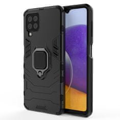 slomart ring armor case kickstand tough rugged cover za samsung galaxy a22 4g črn