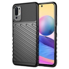 slomart tpu ovitek thunder case flexible tough rugged cover za xiaomi redmi note 10 5g / poco m3 pro črn