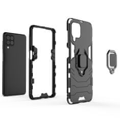 slomart ring armor case kickstand tough rugged cover za samsung galaxy a22 4g črn