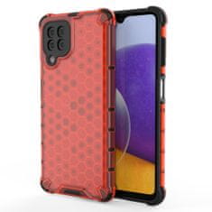 slomart honeycomb case armor ovitek s tpu bumperjem za samsung galaxy a22 4g rdeč