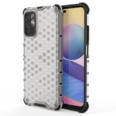 slomart honeycomb case armor cover with tpu bumper za xiaomi redmi note 10 5g / poco m3 pro prozoren