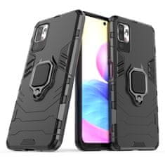 slomart ring armor case kickstand tough rugged cover za xiaomi redmi note 10 5g / poco m3 pro črn