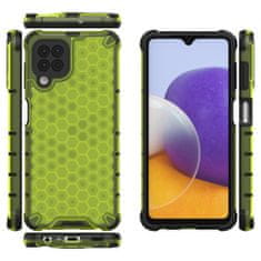 slomart honeycomb case armor ovitek s tpu bumperjem za samsung galaxy a22 4g zelen