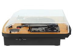 TT 1022 BT prenosni gramofon, Bluetooth, Stereo zvočnika, Aux-In, RCS, lesen, črn (TRE-GRA-TT1022-WOD)