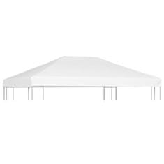 Vidaxl Streha za paviljon 270 g/m2 4x3 m bela