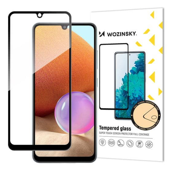 WOZINSKY Izjemno močno celozaslonsko kaljeno steklo Samsung Galaxy A32 5G Full Glue črno