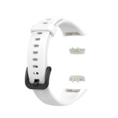 BStrap Silicone pašček za Honor Band 6 / Huawei Band 6, white