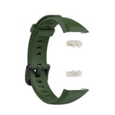 BStrap Silicone pašček za Honor Band 6 / Huawei Band 6, army green