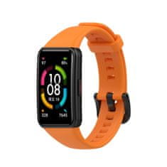 BStrap Silicone pašček za Honor Band 6 / Huawei Band 6, orange