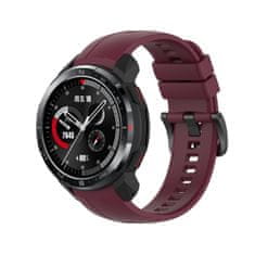 BStrap Silicone pašček za Honor Watch GS Pro, vine red