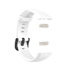 BStrap Silicone pašček za Honor Band 6 / Huawei Band 6, white