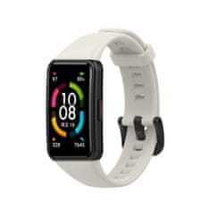 BStrap Silicone pašček za Honor Band 6 / Huawei Band 6, white