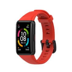 BStrap Silicone pašček za Honor Band 6 / Huawei Band 6, red