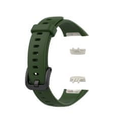 BStrap Silicone pašček za Honor Band 6 / Huawei Band 6, army green