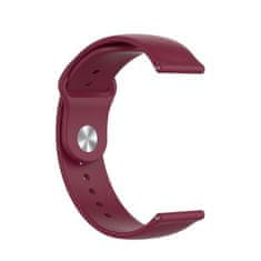 BStrap Silicone pašček za Garmin Vivoactive 4s, vine red