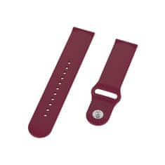 BStrap Silicone pašček za Garmin Vivoactive 4s, vine red