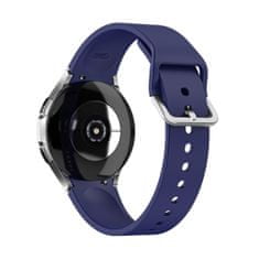 BStrap Silicone pašček za Samsung Galaxy Watch 4 / 5 / 5 Pro / 6, dark blue