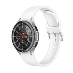 BStrap Silicone pašček za Samsung Galaxy Watch 4 / 5 / 5 Pro / 6, white