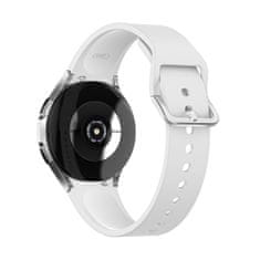 BStrap Silicone pašček za Samsung Galaxy Watch 4 / 5 / 5 Pro / 6, white