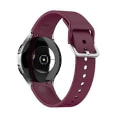 BStrap Silicone pašček za Samsung Galaxy Watch 4 / 5 / 5 Pro / 6, vine red