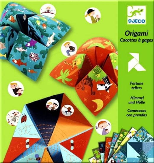 Djeco Origami nebes, pekla, raja (zeleni)