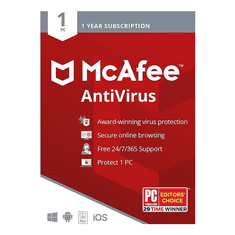 McAfee Antivirus Plus 2024, 1 PC, 1-leto, ESD licenca (kartica)