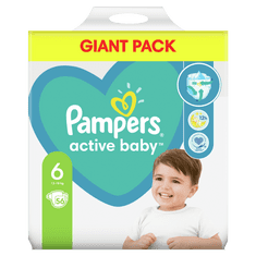 Pampers plenice Active Baby 6 Extra Large (13-18 kg) 56 kosov